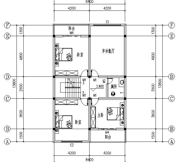 你看到后一定會很驚訝，這是開間僅為8米的三層別墅！