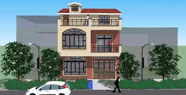 你看到后一定會(huì)很驚訝，這是開間僅為8.4米的三層別墅