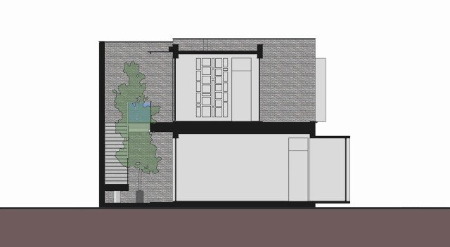 農(nóng)村現(xiàn)代別墅，屋頂帶蓄水池，簡約時尚，