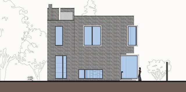 農(nóng)村現(xiàn)代別墅，屋頂帶蓄水池，簡約時尚，