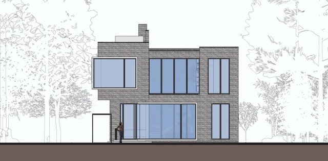 農(nóng)村現(xiàn)代別墅，屋頂帶蓄水池，簡約時尚，