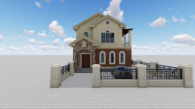 農(nóng)村精品別墅，8X16M，解決建筑過長問題！