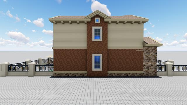 農(nóng)村精品別墅，8X16M，解決建筑過長問題！