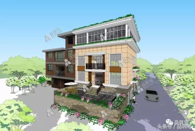 10×14米四層農(nóng)村別墅，帶魚池帶屋頂泳池！農(nóng)村土豪多啊！