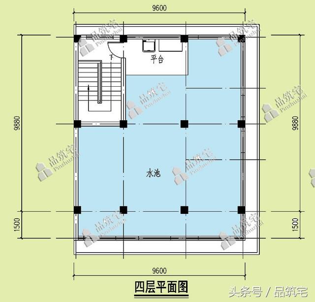 10×14米四層農(nóng)村別墅，帶魚池帶屋頂泳池！農(nóng)村土豪多啊！