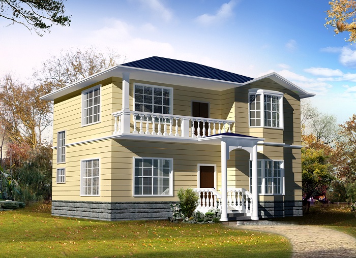 12x11.6農(nóng)村二層別墅，25 萬差不多可以搞定主體！