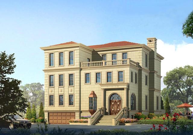 2024歐美式帶地下室?guī)ピ壕G化最新3層獨(dú)棟別墅設(shè)計(jì)圖！