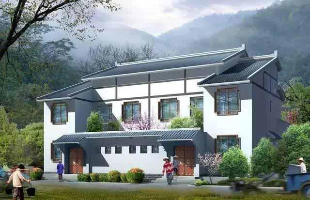 新中式農(nóng)村雙拼別墅，帶院子每戶只要15萬，2套戶型各有所長(zhǎng)！