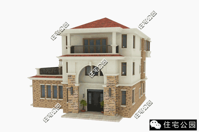 農(nóng)村自建3層別墅13X15米，獨(dú)立廚房、帶柴火房！