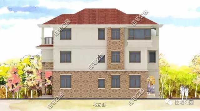 農(nóng)村自建3層別墅13X15米，獨(dú)立廚房、帶柴火房！