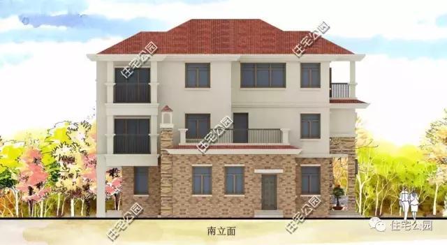 農(nóng)村自建3層別墅13X15米，獨(dú)立廚房、帶柴火房！