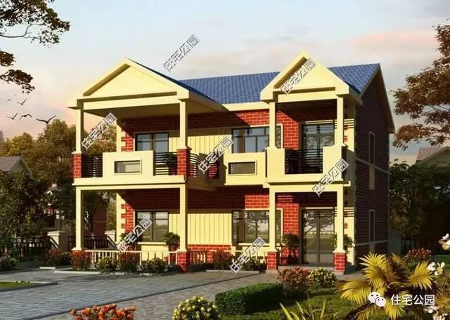 11X13米農(nóng)村自建別墅，紅磚這樣用，經(jīng)濟(jì)又漂亮！