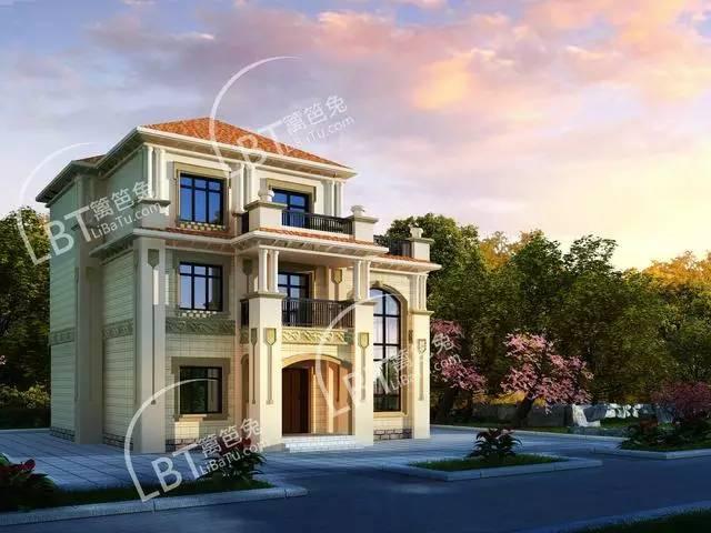 土豪自建三層別墅 8個臥室的新農(nóng)村自建房附全套施工圖紙！