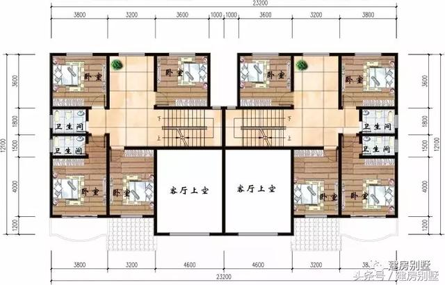 農(nóng)村兄弟倆自建樓戶型方案圖，1套二層1套三層隨便挑