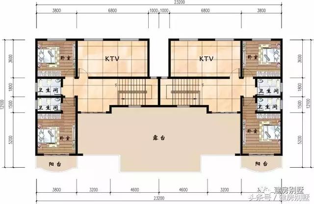農(nóng)村兄弟倆自建樓戶型方案圖，1套二層1套三層隨便挑