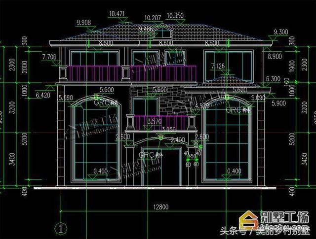占地133平造價(jià)35萬(wàn)農(nóng)村三層別墅戶型圖，帶洗衣房?jī)?chǔ)藏室