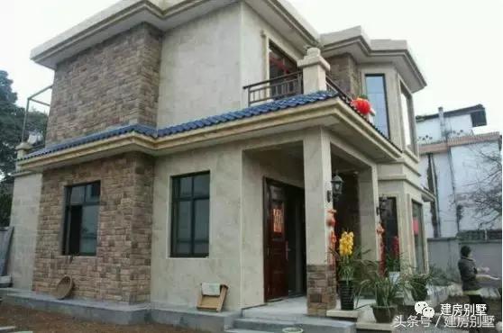 曬曬農村自建的二層小洋樓，比效果圖還好看，附戶型平面圖