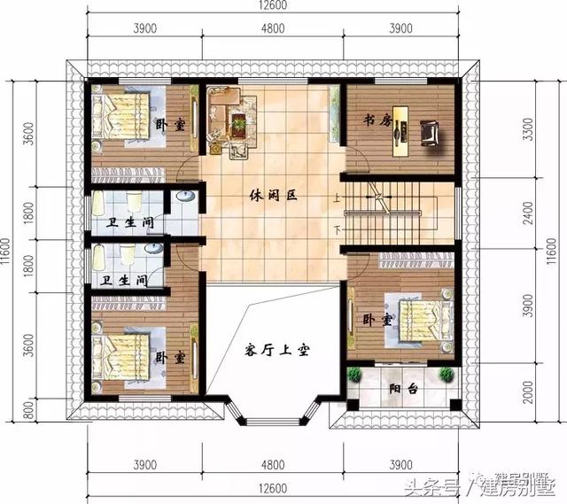 曬曬農村自建的二層小洋樓，比效果圖還好看，附戶型平面圖