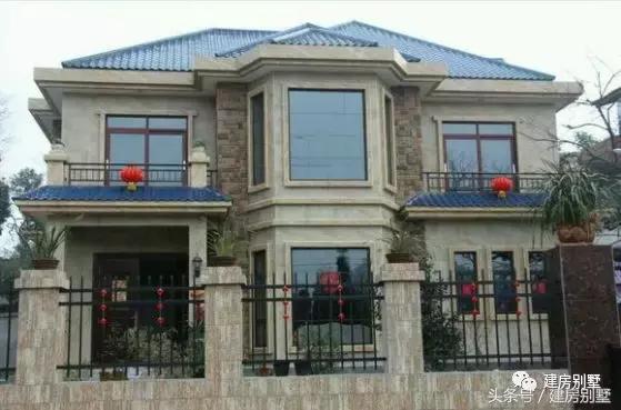 曬曬農村自建的二層小洋樓，比效果圖還好看，附戶型平面圖