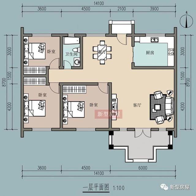 農(nóng)村徽派別墅戶(hù)型方案集合！1層2層3層的全都有