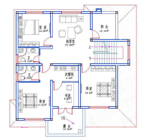 150㎡帶地下室三層別墅全套設(shè)計方案圖，功能齊全