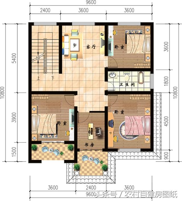 5款開間10米內(nèi)的三層樓房設(shè)計(jì)方案，造價(jià)不高還有面子
