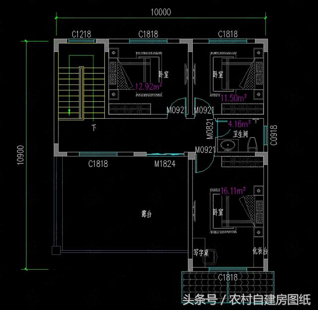 5款開間10米內(nèi)的三層樓房設(shè)計(jì)方案，造價(jià)不高還有面子