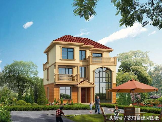 5款開間10米內(nèi)的三層樓房設(shè)計(jì)方案，造價(jià)不高還有面子