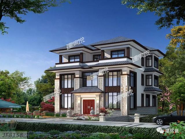 5套新中式房屋設(shè)計方案圖，經(jīng)典耐看，比歐美風(fēng)格更高端