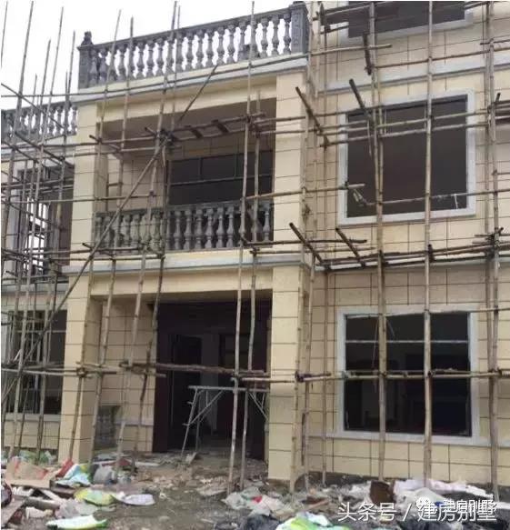 農(nóng)村自建房外裝選用真石漆，既省事又省錢，曬曬建房過程