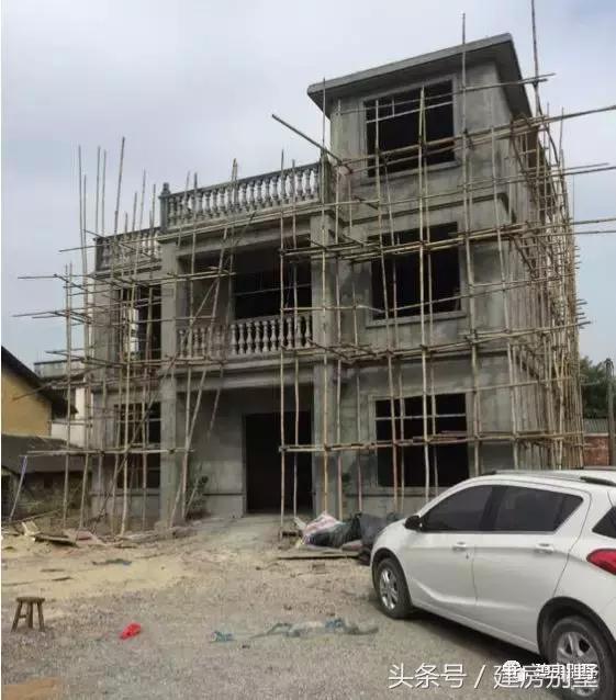 農(nóng)村自建房外裝選用真石漆，既省事又省錢，曬曬建房過程