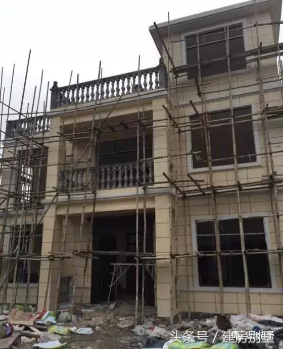 農(nóng)村自建房外裝選用真石漆，既省事又省錢，曬曬建房過程