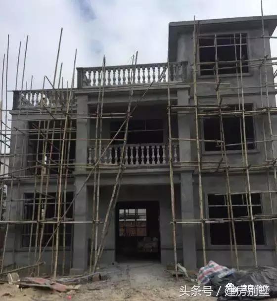 農(nóng)村自建房外裝選用真石漆，既省事又省錢，曬曬建房過程