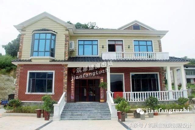 2款35萬(wàn)左右二層農(nóng)村自建房設(shè)計(jì)圖，第二款帶完工圖