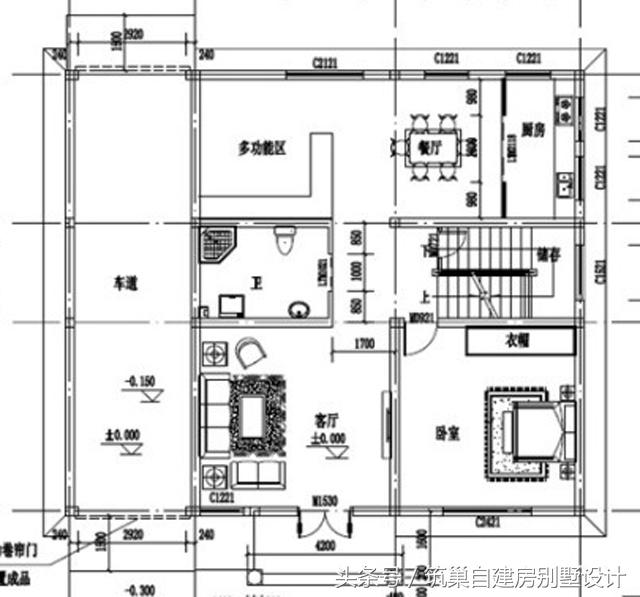2款35萬(wàn)左右二層農(nóng)村自建房設(shè)計(jì)圖，第二款帶完工圖