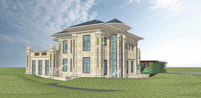 20X18米東南亞風(fēng)格二層鄉(xiāng)村田園別墅！