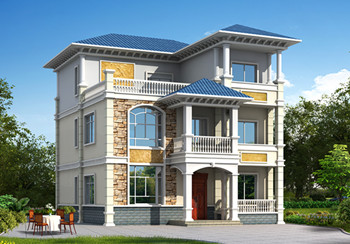 120平方三層房子設(shè)計(jì)圖，漂亮實(shí)用農(nóng)村自建小別墅設(shè)計(jì)圖