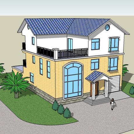 三層帶院子鄉(xiāng)村別墅，建房不能錯(cuò)過(guò)的經(jīng)典戶(hù)型！