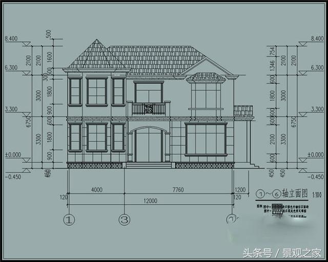 130平方歐式實(shí)用農(nóng)村二層別墅設(shè)計(jì)圖+外觀圖！