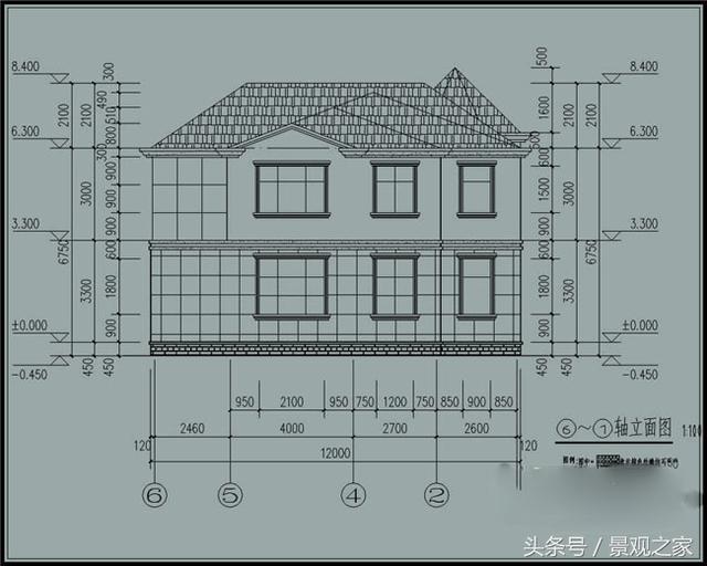 130平方歐式實(shí)用農(nóng)村二層別墅設(shè)計(jì)圖+外觀圖！