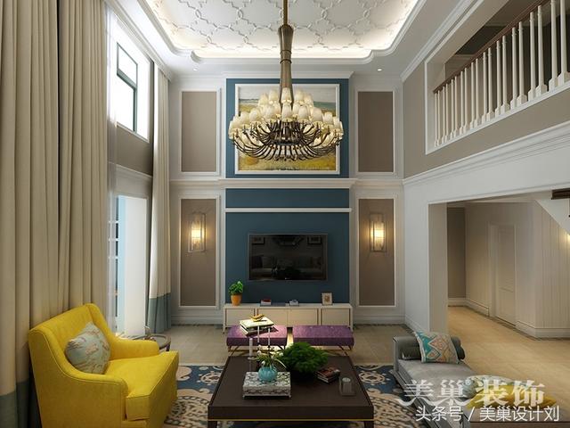 駐馬店380平美式別墅裝修案例 這樣的效果是在拉仇恨么！