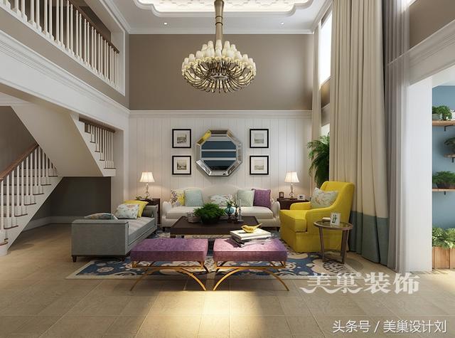 駐馬店380平美式別墅裝修案例 這樣的效果是在拉仇恨么！