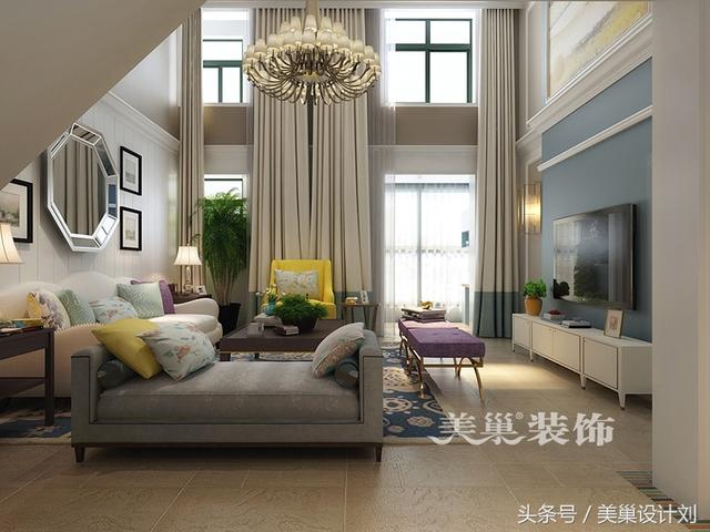 駐馬店380平美式別墅裝修案例 這樣的效果是在拉仇恨么！