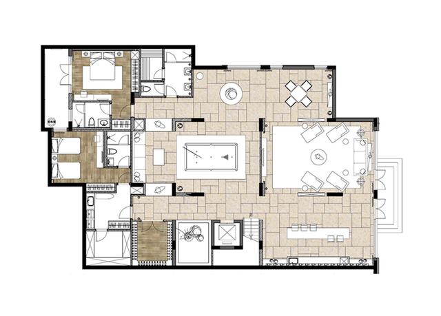 裝修實景〡384㎡美式獨棟別墅，前后庭院，靠山而居！