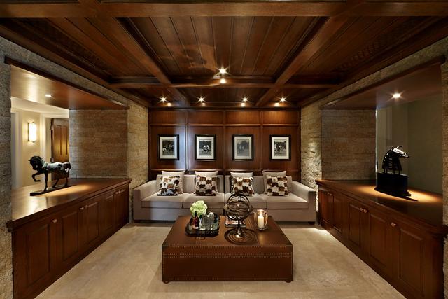 裝修實景〡384㎡美式獨棟別墅，前后庭院，靠山而居！