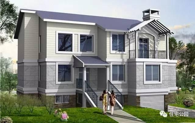 農(nóng)村自建別墅15X13米，靚麗外觀、半地下室設(shè)計(jì)！