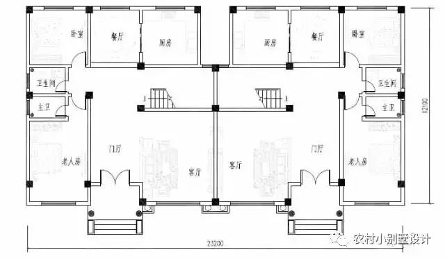 4套經(jīng)典兄弟雙拼別墅戶型分享，兄弟一起建省錢又有面子！