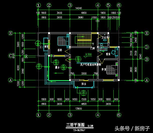 三層13.8×8.10農(nóng)村自建房！