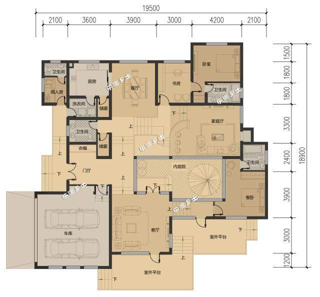 坡面宅基地上的二層北美風(fēng)別墅！