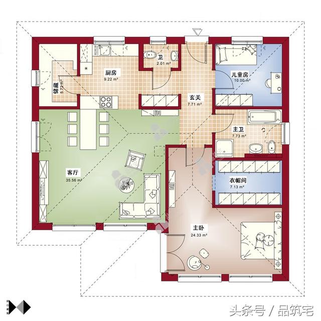 5套一層自建平房戶型圖，有20萬就能隨便挑著建